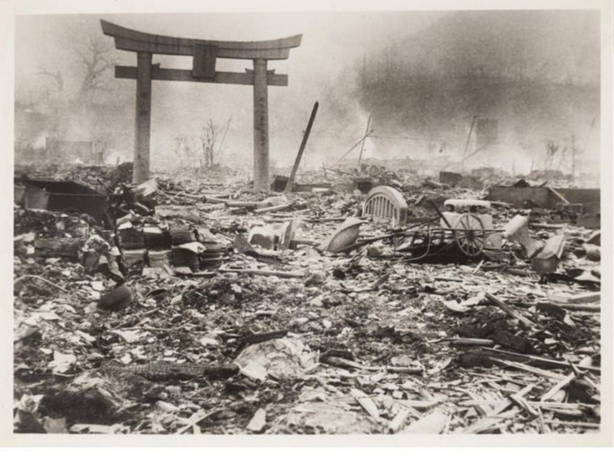 Nagasaki dopo l'attacco